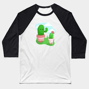 Cute Cactus Buddies Baseball T-Shirt